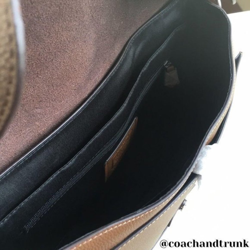 COACH Leather Hudson Tobacco and Mahogany Messenger / Laptop Bag NWT - Picture 9 of 11
